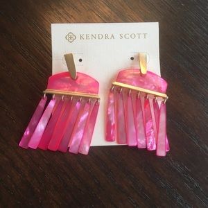 Kendra Scott gold Layne statement earrings
